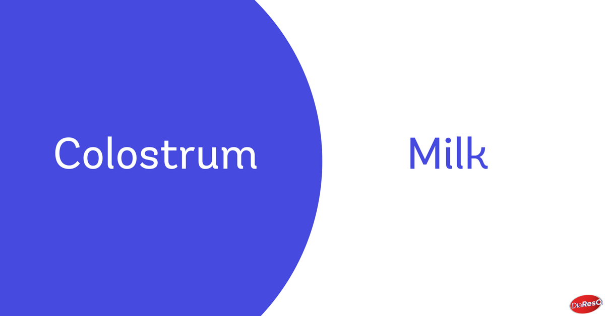 colostrum vs. melk 